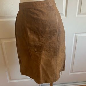 Vintage Leather Skirt